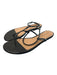 Bernardo Shoe Size 10 Black Leather Sandal Ankle Strap Man Made Shoes Black / 10