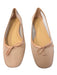 Stuart Weitzman Shoe Size 9B Rose Pink Leather & Mesh Flat Bow Detail Shoes Rose Pink / 9B