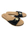 Dr Scholls Shoe Size 9 Brown & Black Manmade Material Slip On Sandal Shoes Brown & Black / 9