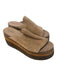 Naked Feet Shoe Size 8 1/2 Brown Leather Upper Platform Slip On Shoes Brown / 8 1/2