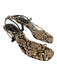 Jeffrey Campbell Shoe Size 7.5 Brown & Black Leather Ankle Strap Heel Shoes Brown & Black / 7.5