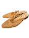 Sam Edelman Shoe Size 8 1/2 Orange & Beige Leather & Tweed Woven Flat Shoes Orange & Beige / 8 1/2