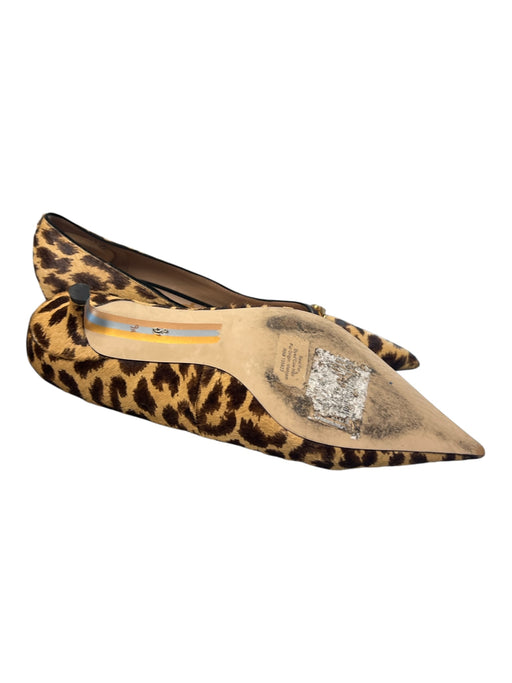 Sam Edelman Shoe Size 9 1/2 Brown & Beige Cow Hair Lepoard Print Shoes Brown & Beige / 9 1/2