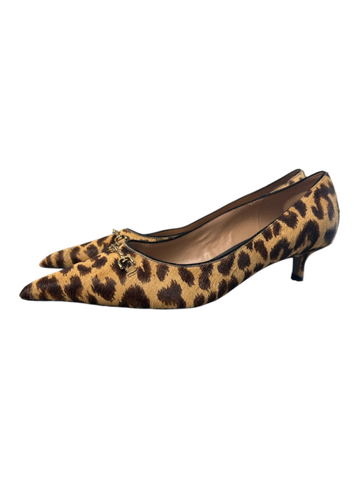 Sam Edelman Shoe Size 9 1/2 Brown & Beige Cow Hair Lepoard Print Shoes Brown & Beige / 9 1/2