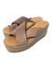 Splendid Shoe Size 8 1/2 Beige & Cream Leather Upper Espadrille Platform Shoes Beige & Cream / 8 1/2