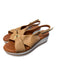 Ron White Shoe Size 39 Beige & White Made In Italy Platform Slingback Shoes Beige & White / 39