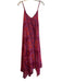 Love The Label Size M Raspberry Cotton & Viscose Spaghetti Strap V Neck Dress Raspberry / M