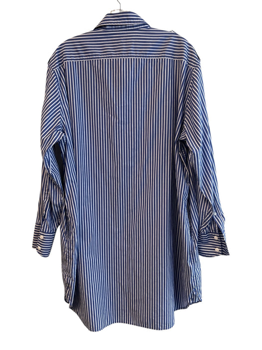 Rag & Bone Size L Blue & White Cotton Collared Button Up Long Sleeve Dress Blue & White / L