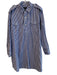 Rag & Bone Size L Blue & White Cotton Collared Button Up Long Sleeve Dress Blue & White / L