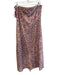Altar'd State Size XL Mauve Polyester Elastic Waist Floral Ombre Patchwork Skirt Mauve / XL