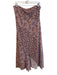 Altar'd State Size XL Mauve Polyester Elastic Waist Floral Ombre Patchwork Skirt Mauve / XL