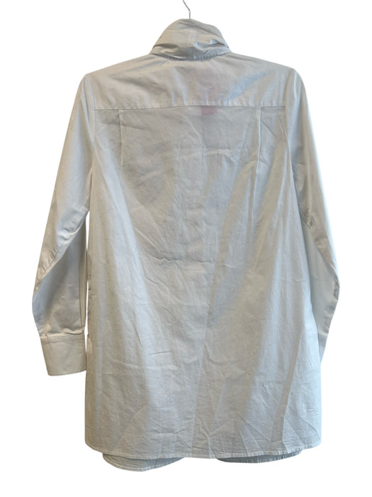 Staud Size XS White Cotton Tie Neck Long Sleeve Button down fly Dress White / XS