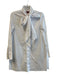 Staud Size XS White Cotton Tie Neck Long Sleeve Button down fly Dress White / XS