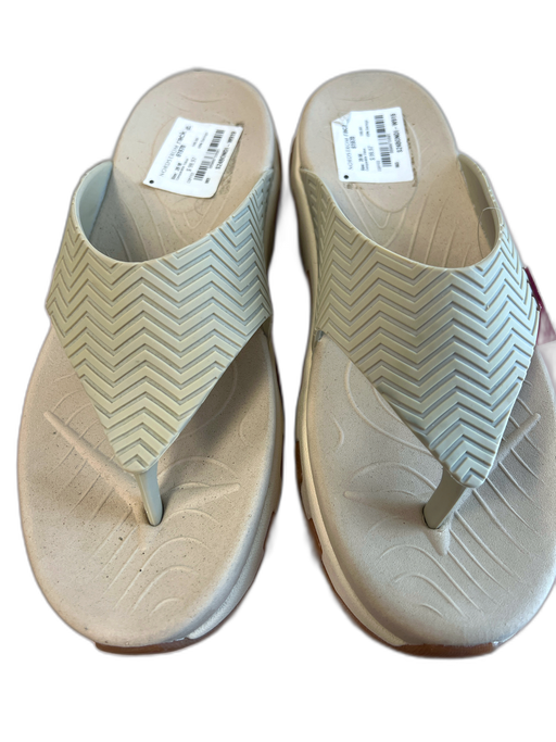 P448 X Vibram Shoe Size 39 Brown & Beige Manmade Material Thong Strap Shoes Brown & Beige / 39