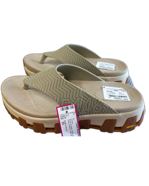 P448 X Vibram Shoe Size 39 Brown & Beige Manmade Material Thong Strap Shoes Brown & Beige / 39