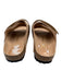 Birkenstock Shoe Size 39 Beige Leather Upper Velcro Strap Slide Mule Sandals Beige / 39
