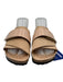 Birkenstock Shoe Size 39 Beige Leather Upper Velcro Strap Slide Mule Sandals Beige / 39