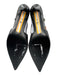 Sam Edelman Shoe Size 9.5 Black Leather Upper Pointed Toe Horsebit Slingbacks Black / 9.5