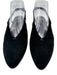 Eileen Fisher Shoe Size 9 Black Leather Upper Suede Almond Toe Pump Slingbacks Black / 9