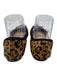 Sam Edelman Shoe Size 8.5 Brown & Black Leather Upper Leopard Print Bow Flats Brown & Black / 8.5