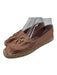 Tory Burch Shoe Size 7.5 Pink & Beige Leather Upper Rhinestone Logo Espadrille Pink & Beige / 7.5