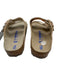 Birkenstock Shoe Size 40 Beige Leather Upper Camo Buckle Strap Slide Sandals Beige / 40