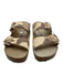 Birkenstock Shoe Size 40 Beige Leather Upper Camo Buckle Strap Slide Sandals Beige / 40