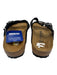 Birkenstock Shoe Size 40 Black & Brown Leather Upper Buckle Straps Slide Sandals Black & Brown / 40