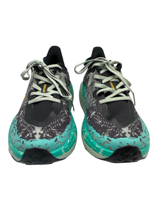 Hoka Shoe Size 11 Black, Teal & Yellow Synthetic Upper Mesh Athletic Sneakers Black, Teal & Yellow / 11