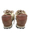 Tory Burch Shoe Size 6.5 Cream, Taupe & Pink Leather T Toe Logo Side Sneakers Cream, Taupe & Pink / 6.5