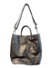 Hobo Grey Leather Square Magnetic Close Crossbody Bag Grey / M