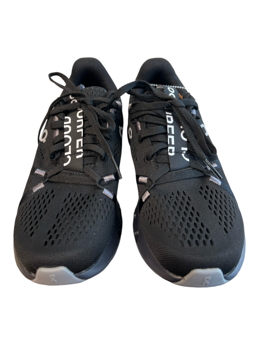 On Cloud Shoe Size 5 Black Fabric Round Toe Lace Up Running Shoe Sneakers Black / 5