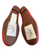 Tory Burch Shoe Size 5 Red Leather Upper Round Toe Logo Gold Hardware Shoes Red / 5