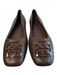 Tory Burch Shoe Size 6 Brown Leather Upper Square Toe Reptile Print Flats Shoes Brown / 6