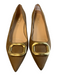 Nine West Shoe Size 9.5 Brown Suede Pointed Toe Golden Girls Kitten Heel Shoes Brown / 9.5