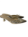 Nicole Miller Shoe Size 8.5 Gold Manmade Material Faux Leather Metallic Shoes Gold / 8.5