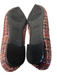 Nine West Shoe Size 9.5 Red textile upper Tweed Square Buckle Flat Shoes Red / 9.5