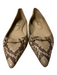 Sam Edelman Shoe Size 9 Gold Leather Upper Balance Man Made Croc Embossed Flats Gold / 9