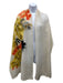 Troubadour White, Yellow, Multi Acrylic Blend Floral Knit scarf White, Yellow, Multi / One Size