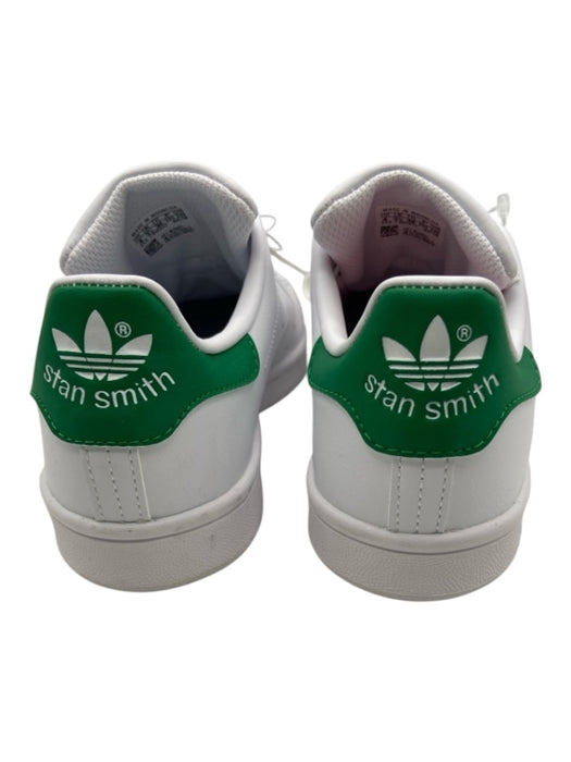 Adidas Shoe Size 4 White & Green Leather Low Top lace up Sneakers White & Green / 4