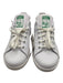 Adidas Shoe Size 4 White & Green Leather Low Top lace up Sneakers White & Green / 4