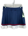 Tuckernuck Size L Navy Blue, White, Red Polyester Blend Zip Pockets Stripe Skirt Navy Blue, White, Red / L