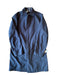 Prada Like New Size 46 Navy Synthetic Solid Overcoat Men's Jacket 46