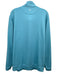 Peter Millar Size LT Turquoise Polyester All Over Print Quarter Zip Men's Jacket Turquoise / LT