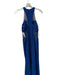 Halston Heritage Size 6 Blue Polyester Blend Sleeveless Sheer Detail Maxi Gown Blue / 6