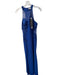 Halston Heritage Size 6 Blue Polyester Blend Sleeveless Sheer Detail Maxi Gown Blue / 6