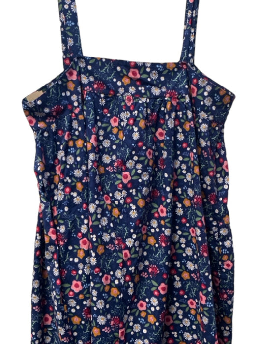 StitchDrop Size XL Navy & Multi Cotton Floral Sleeveless Adjustable Strap Dress Navy & Multi / XL