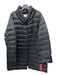 Voyage by Marina Rinaldi Size 18 Black Nylon Blend Puffer Button Front Coat Black / 18