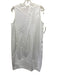 COS Size 10 White Sleeveless Back Zip Pockets Inverted pleat Dress White / 10