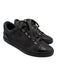 Chanel Shoe Size 39.5 Charcoal Gray & Black Leather Low Top Box Inc. Sneakers Charcoal Gray & Black / 39.5